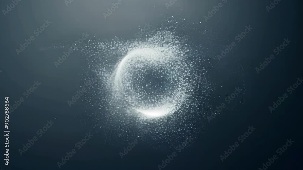 Poster the evolution of shape and form as a single entity breaks down into countless particles only to come