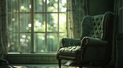 comfortable soft chair in the living room