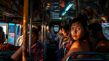 Obraz premium Capturing Jeepney Culture in the Philippines