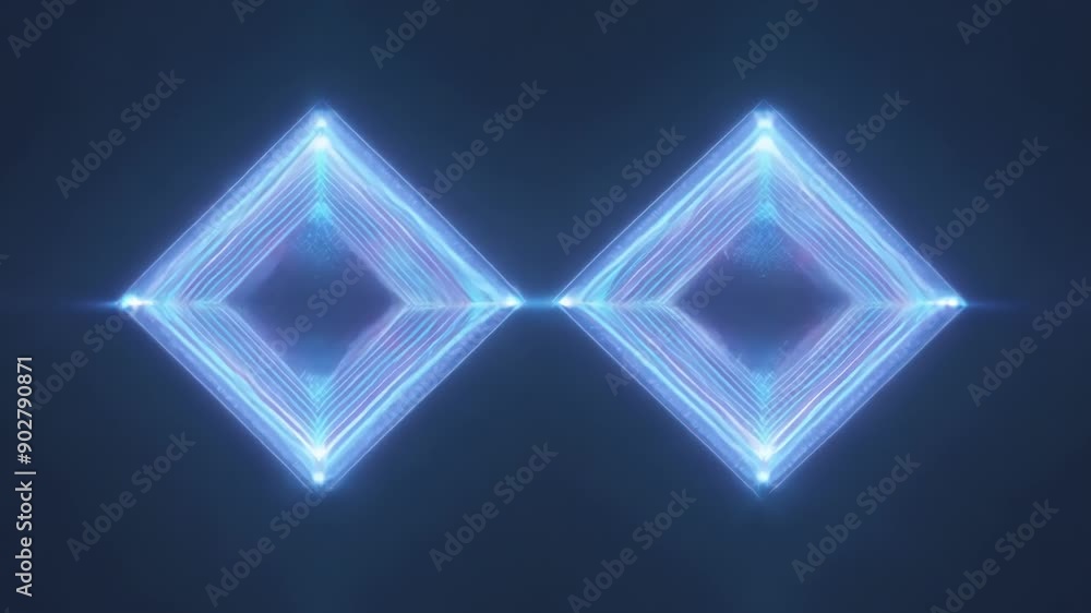 Poster tranquil shapes pulsing and glowing with the intensity and unpredictability of abstract lightning.