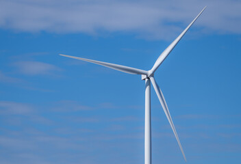 Wind energy and sustainable power generation with wind turbines, Eco-friendly solutions for renewable resources. Wind power farm and sustainable development of renewable energy, green technology.