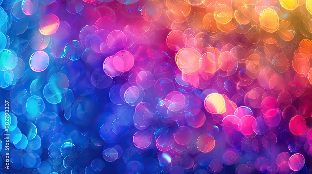 Aufkleber a colorful background with many small circles. the circles are of different colors and sizes. the ba
