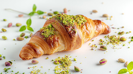croissant with almond cream filling
