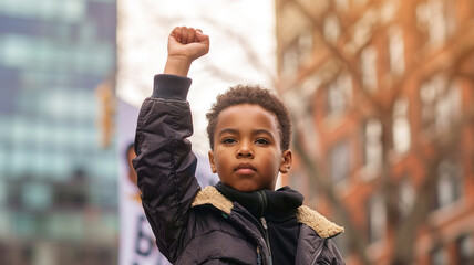 Calling for civil rights for black child
