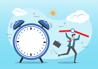 Employee stealing time clock and run away.