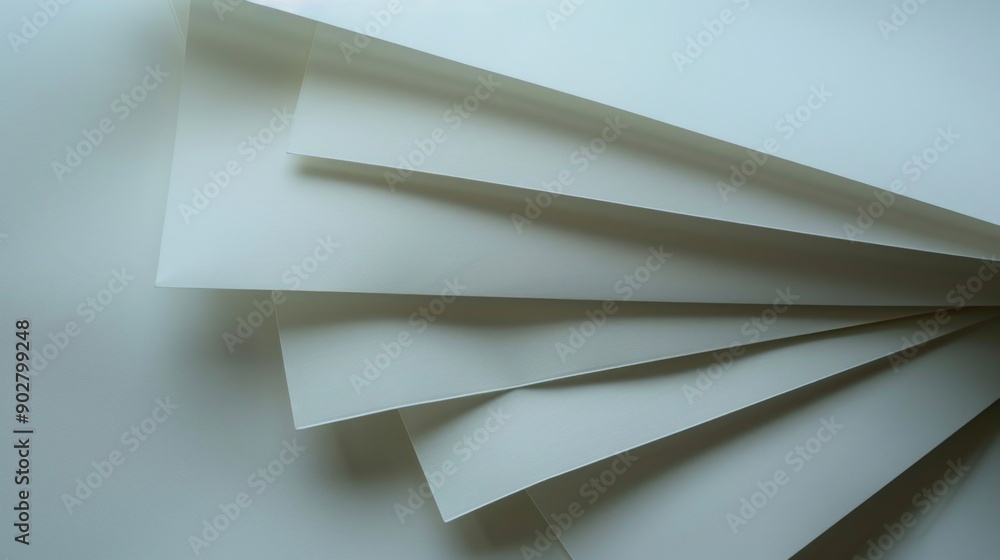 Aufkleber a close-up view of a sheet of paper lying flat on a table surface