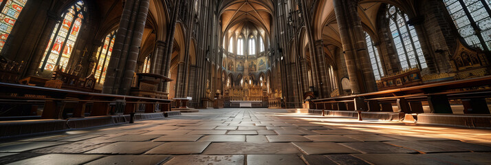 Architecture inside the cathedral.