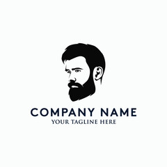 Bearded man for vector illustration