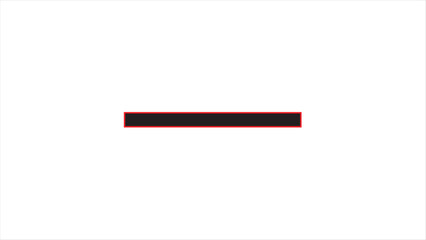 Fototapeta premium Abstract simple cyan gradient progress bar on white background,