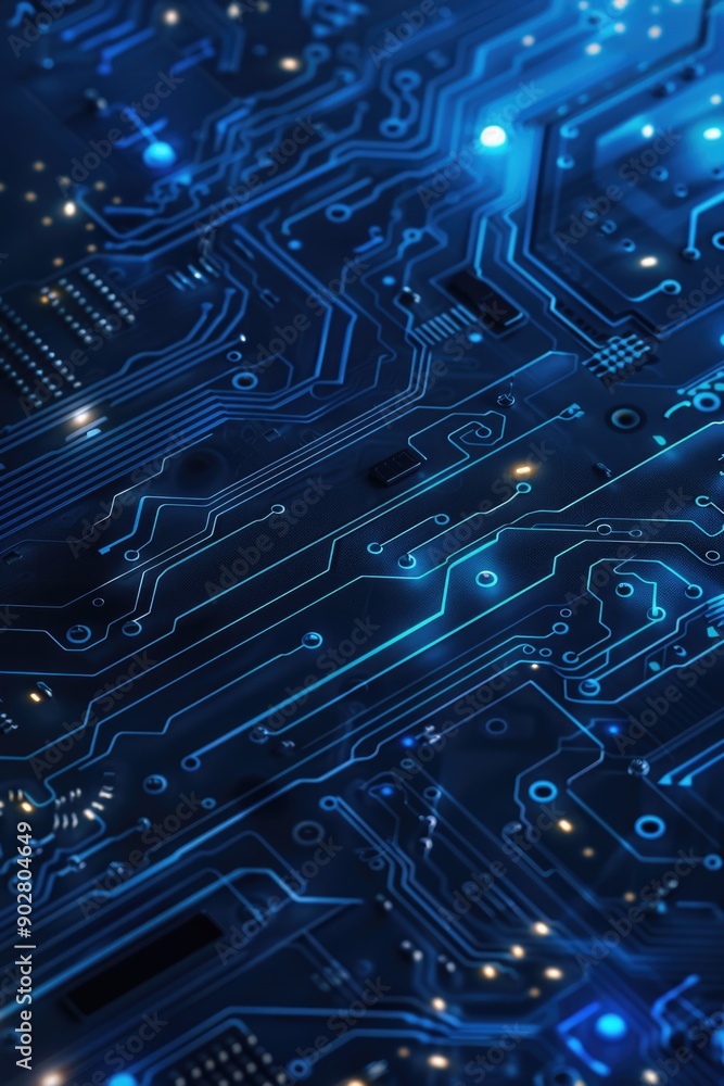 Poster a detailed view of a computer's internal components, suitable for technology-related projects and pr