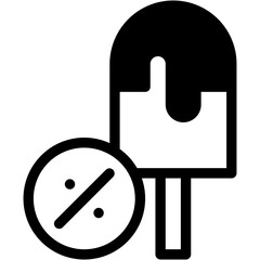 Vector Icon Ice Cream, Commerce And Shopping, Price Tag, Dessert, Summertime