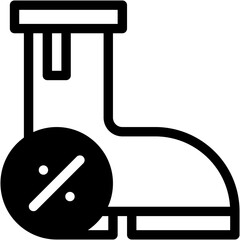 Vector Icon Rain Boots, Clothes, Discount, Commerce And Shopping, Rain Boots