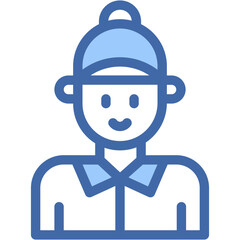 Vector Icon Courier, Delivery Man, Occupation, Job, Professions And Jobs