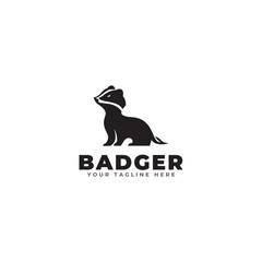 badger logo icon vector template