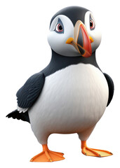 Fototapeta premium PNG Puffin puffin cartoon animal.