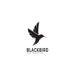 Small Bird Silhouette Transparent Background, Bird Silhouette Logo Light Background Vector Design.