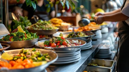 Obraz premium restaurant offering a diverse menu of delicious and nutritious dishes