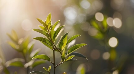 Obraz premium Artistic photo of beautiful flowers with the effect of Bokeh lights and the play of light and shadow.