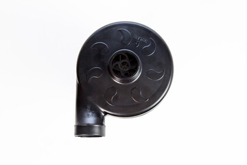 Pump for rubber mattresses and fishing boats. View from above