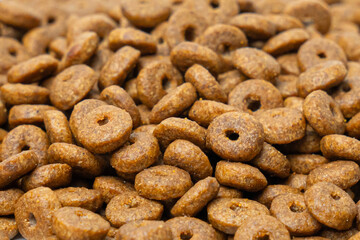 Pet food pellets, the pellet design looks delicious
