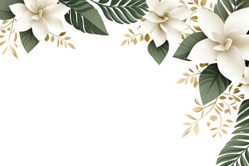 PNG Elegant floral corner border design