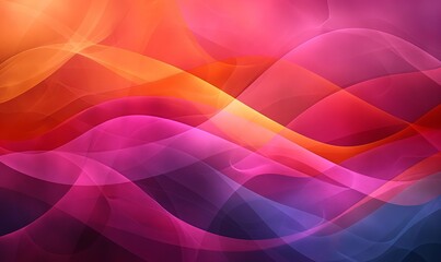 Abstract composition with colorful geometric shapes.