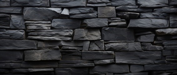 Black Stone Wall Texture