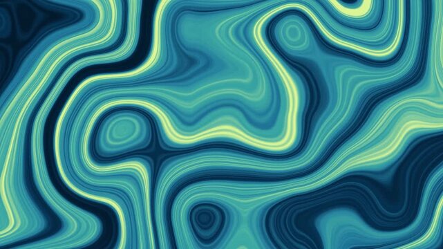 Liquid Fractual blue green background