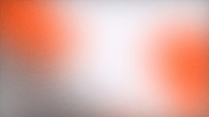 Grainy Orange and White Gradient Background with Glowing Noise Texture, Abstract Poster Design