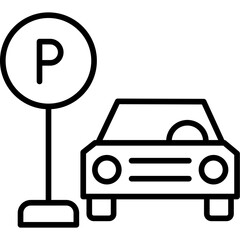 Parking Space Icon