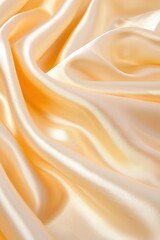 Obraz premium Close-up of luxurious satin fabric in beige