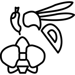 Orchid Bee Icon