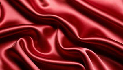 Obraz premium red satin silk background