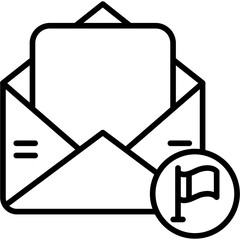 Flagged Email Icon