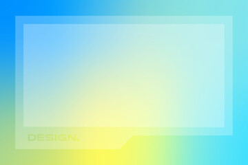 Futuristic square gradient background. Social media frame vector illustration.