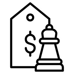 Pricing Strategy Icon Element For Design