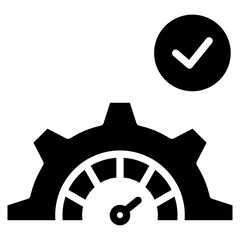 Performance Management Icon Element For Design