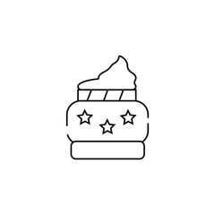 cream vector type icon