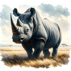 Fototapeta premium Black Rhinocero