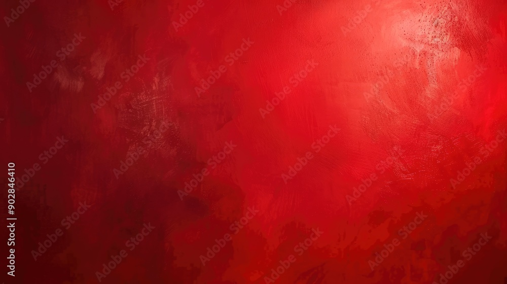 Poster a vibrant red background with a subtle gradient effect, transitioning from dark to light red, adding