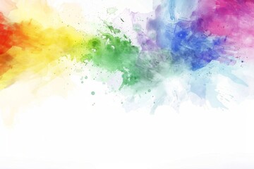 Fototapeta premium Watercolor background with blank copy space for text. Painted colorful abstract texture