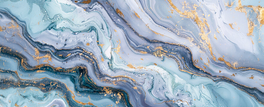 Fondo de m&aacute;rmol lujoso con vetas doradas, una paleta de colores blanco y gris, colores azul, gris, negro, morado, rosa y dorado, un efecto de tinta de alcohol, hermoso, elegante, sofisticado
