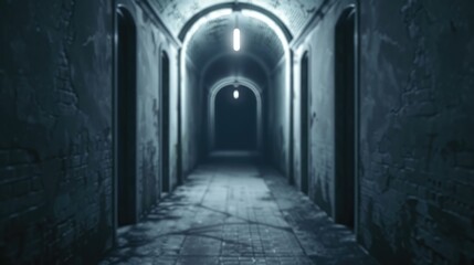 Explore the haunting atmosphere of an ancient abandoned castle with this captivating image showcasing the ominous lights and unsettling sounds that echo through the gloomy