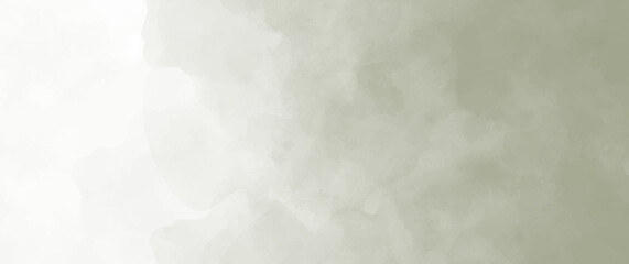 Vector watercolor art background. Old paper. Grey green watercolor texture for cards, flyers, poster, banner and invitation. Wall. Brushstrokes and splashes. Painted template for design.