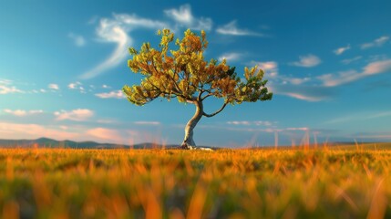 Resilient Aging Tree Embracing Environmental Changes