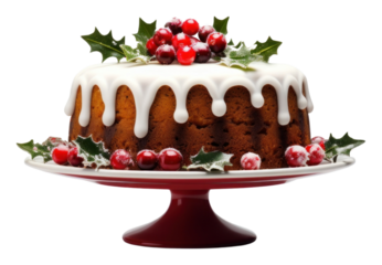 PNG Christmas Fruit Cake cake christmas dessert.