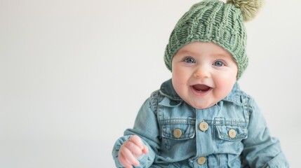 The Smiling Baby in Green