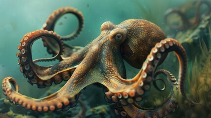 It is an octopus mollusk It is similar to an octopus but the body length is about 20 30 cm and it is short and round