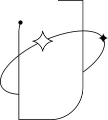 Minimalist Monoline Shape