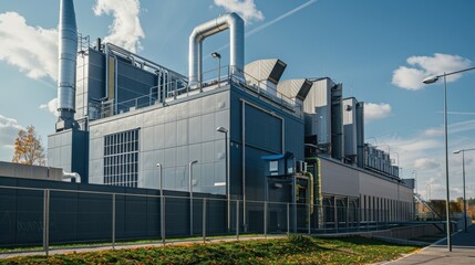 Obraz premium A large pile of trash is in the middle of a city. The trash is piled high and is surrounded by buildings. The scene is chaotic and disorganized